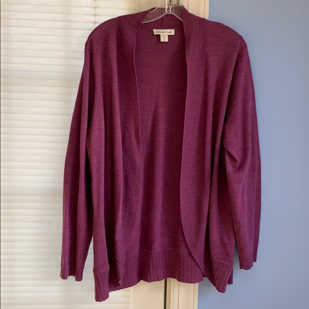 Cold water Creek sweater rose/mauve 1x $14